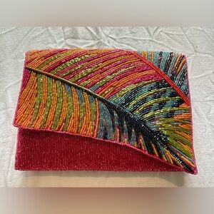 Mary Frances beaded clutch “Hot Tropics”